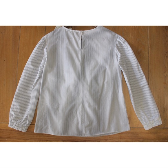 Zara Girls Knotted Striped Long Sleeve Top 11-12 - Picture 6 of 8